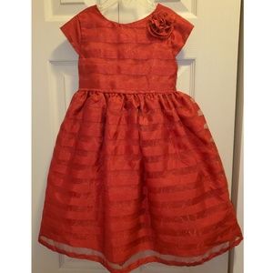 GEORGE TODDLER GIRL RED DRESS SIZE 5